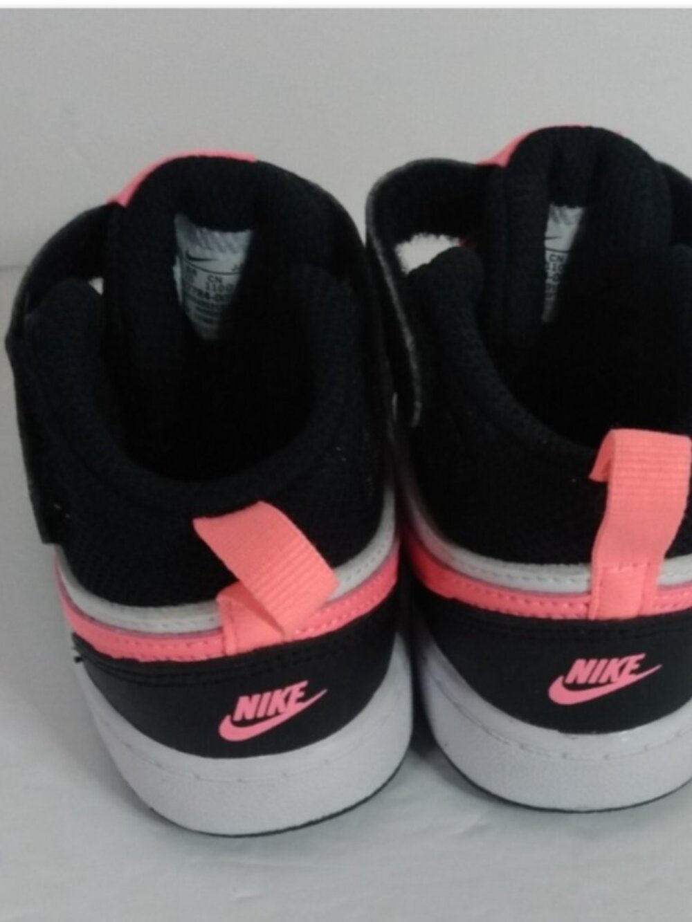 Nike Court Borough Mid 2 White Sunset Pulse CD7784-005 Baby 5C Sneakers Pink - Picture 6 of 8